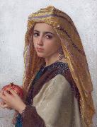 Girl with a pomegranate